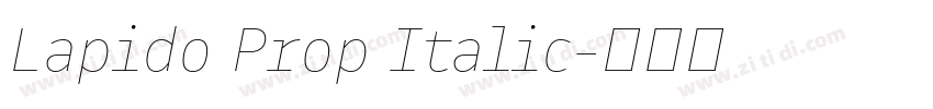 Lapido Prop Italic字体转换 Lapido Prop Italic字体转换